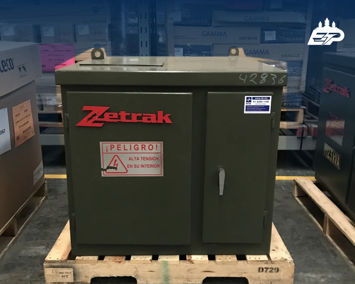 Transformador Zetrak 75 KVA Pedestal Trifásico Radial 13200 V 220/127 V